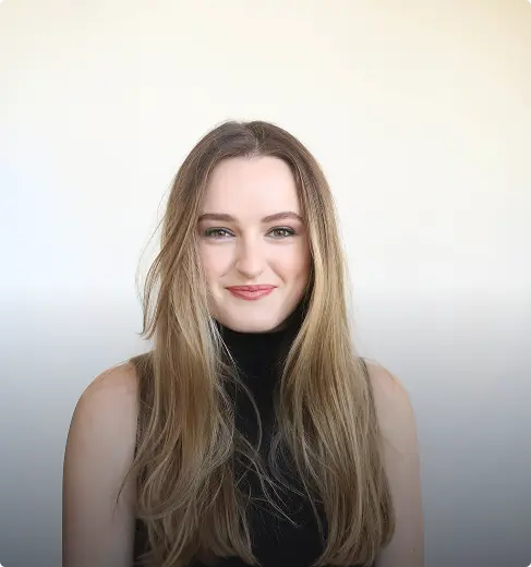 Professional headshot with white background